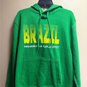 Brazil FIFA World Cup 2022 Hoodie XL Green Official Licensed